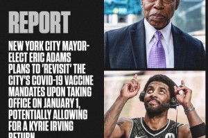 世界杯比赛在线观看软件-纽约新市长放话会审视疫苗令 欧文明年1月“解禁”？